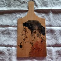Kurt Metzler Appenzeller auf Holz gemalt signiert