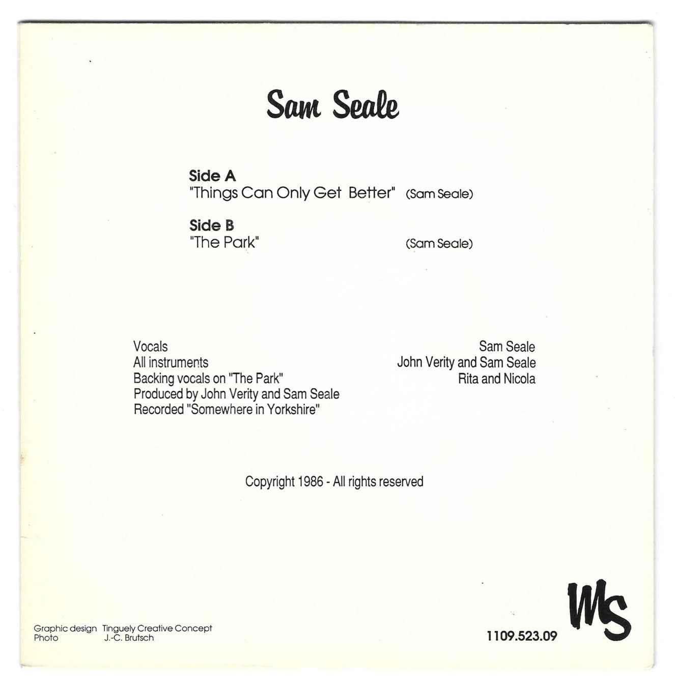 Dischi in vinile: SAM SEALE  -  THINGS CAN ONLY GET BETTER  +  THE PARK – Usato da Bex venduto da Giorgiob 1