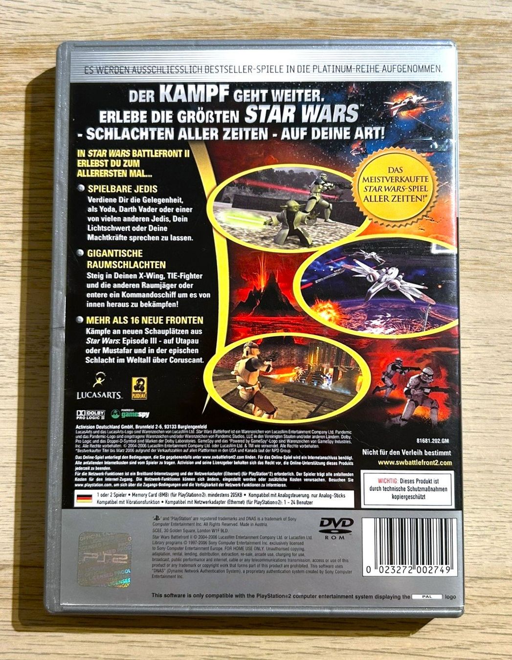 Sony Giochi: Star Wars Battlefront II PS2 – Usato da St. Gallen venduto da Alpine.Arcade 1