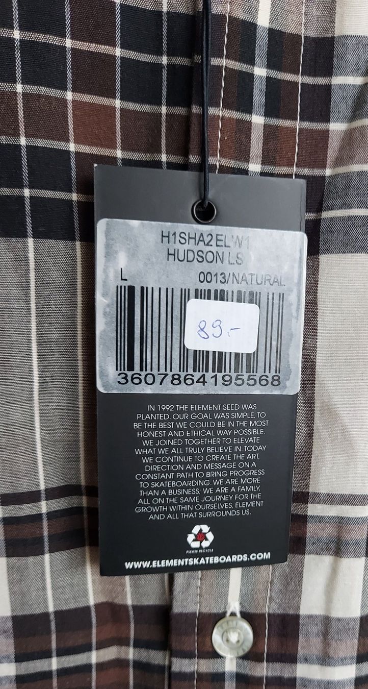 Camicie: Neues Herren Hemd Element Gr. L kariert – Nuovo e nell'imballaggio originale da Basel venduto da Mazzo84 1