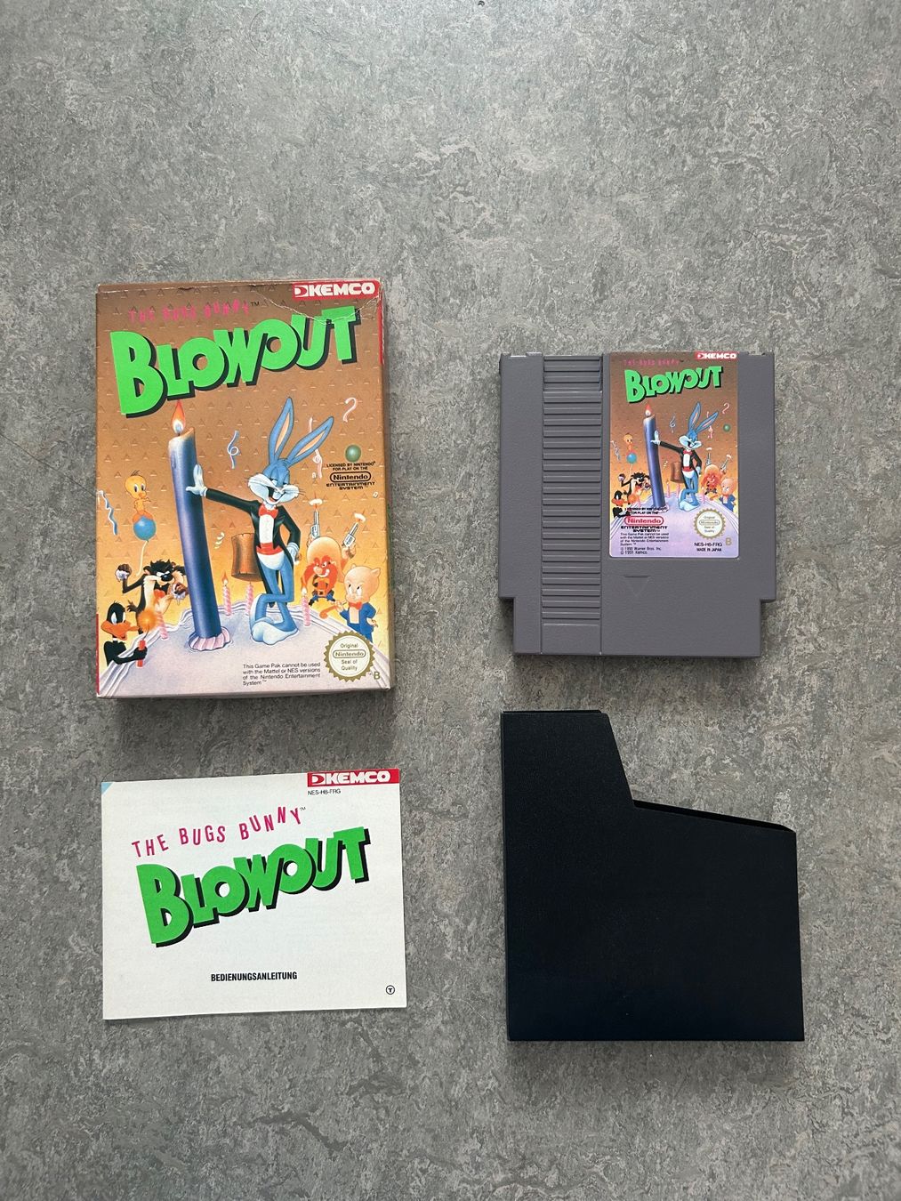 Nintendo Giochi: The Bugs Bunny Blowout NES CIB – Usato da St. Gallen venduto da bubblybee