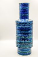 Große Keramikvase 'Rimini Blu' von Aldo Londi für Bitossi