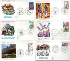 6 Stück FDC Frankreich