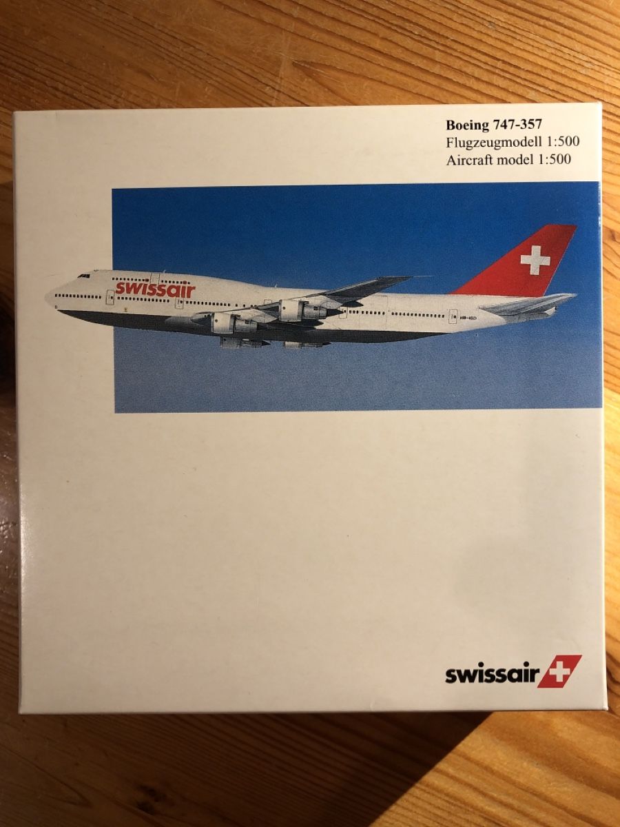 Herpa Modellbausätze & Standmodelle: Herpa Boeing 747-357 swissair – Neu und originalverpackt aus Wynigen von Waldenburgerbahn