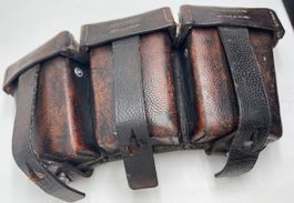 Wehrmacht 1956 (DE.)Patronentasche 3 teilig, Leder, Ulm (DE)