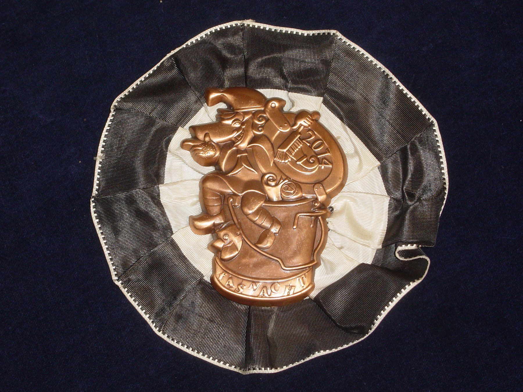 Medaglie: Zugsplakette Kupfer Basel 2014 mit Rosette – Usato da Binningen venduto da chat01