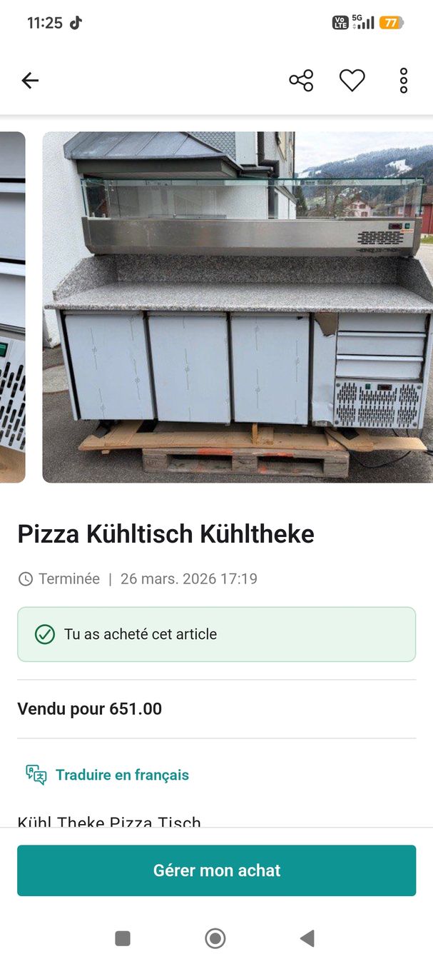 Tische:  table a pizza  – Gebraucht aus Sonceboz-Sombeval von idy72