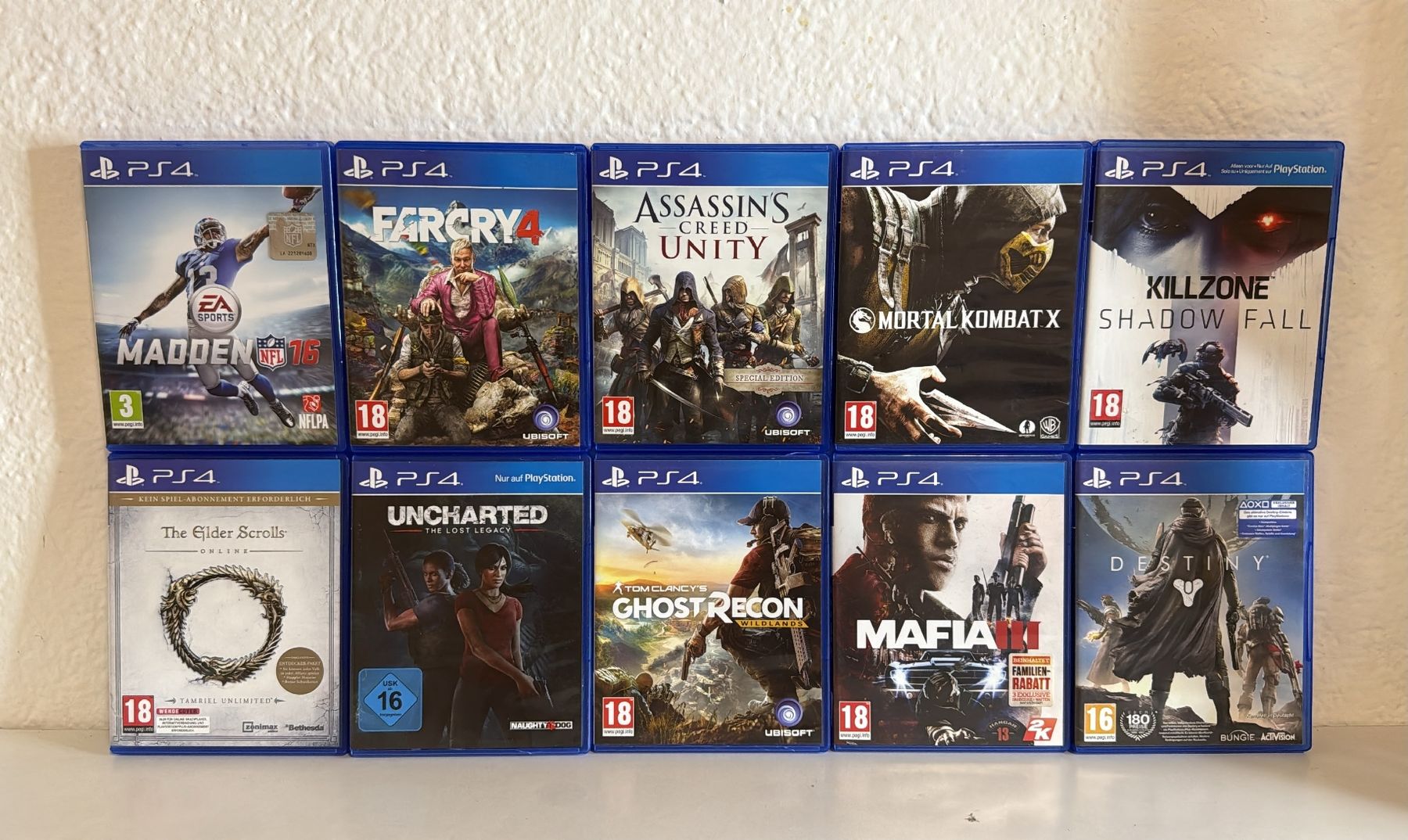 Giochi: PS4 Spiele Bundle 10 spiele , Top Zustand  – Usato da Ehrendingen venduto da lax21