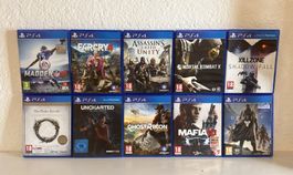 PS4 Spiele Bundle 10 spiele , Top Zustand 