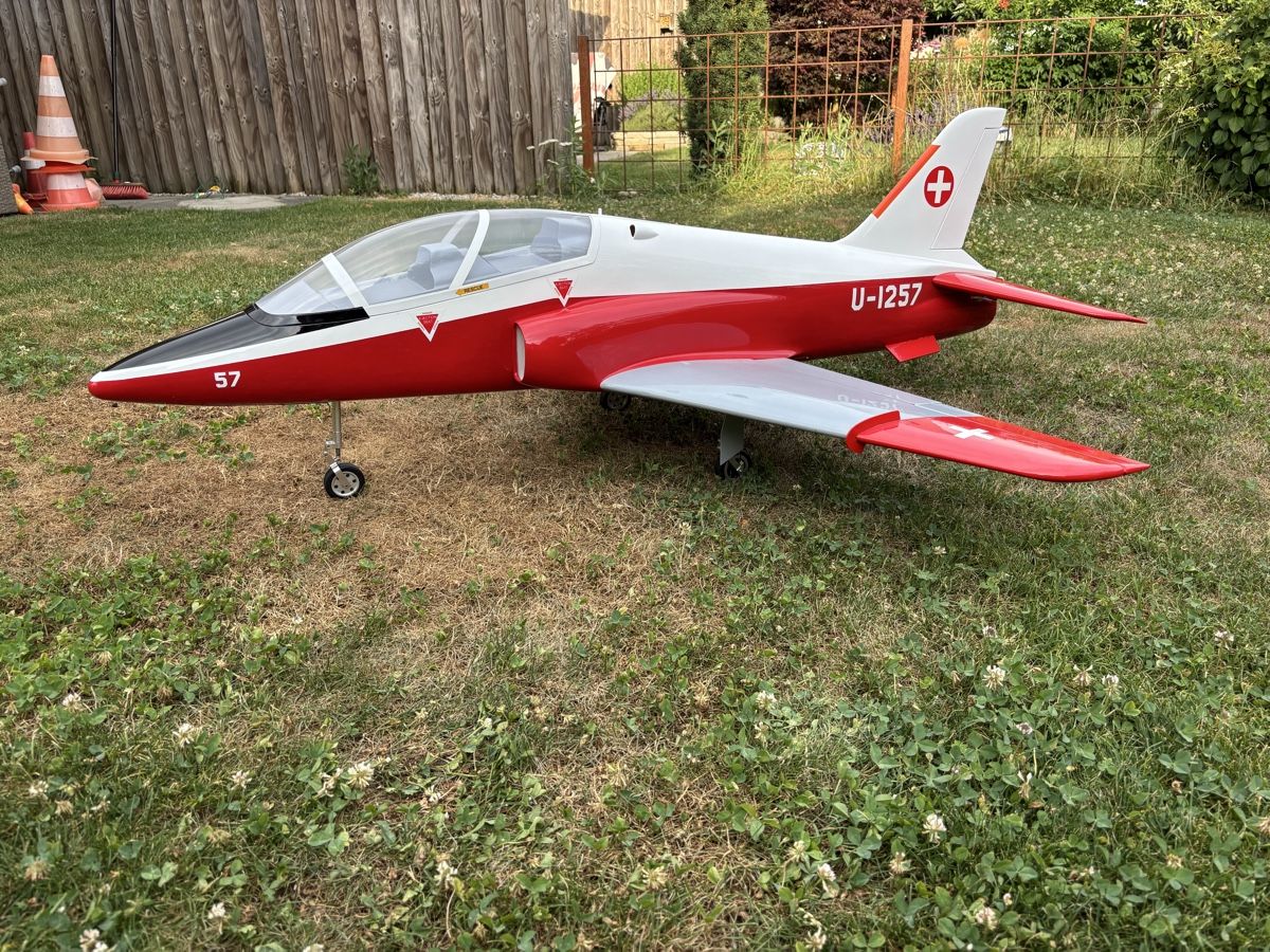 E-Flite Modellismo RC: SebArt mini BaeHawk mit KingTech K45G4+ Turbine plus 4 Akkus – Usato da Neuenegg venduto da Puerror 1