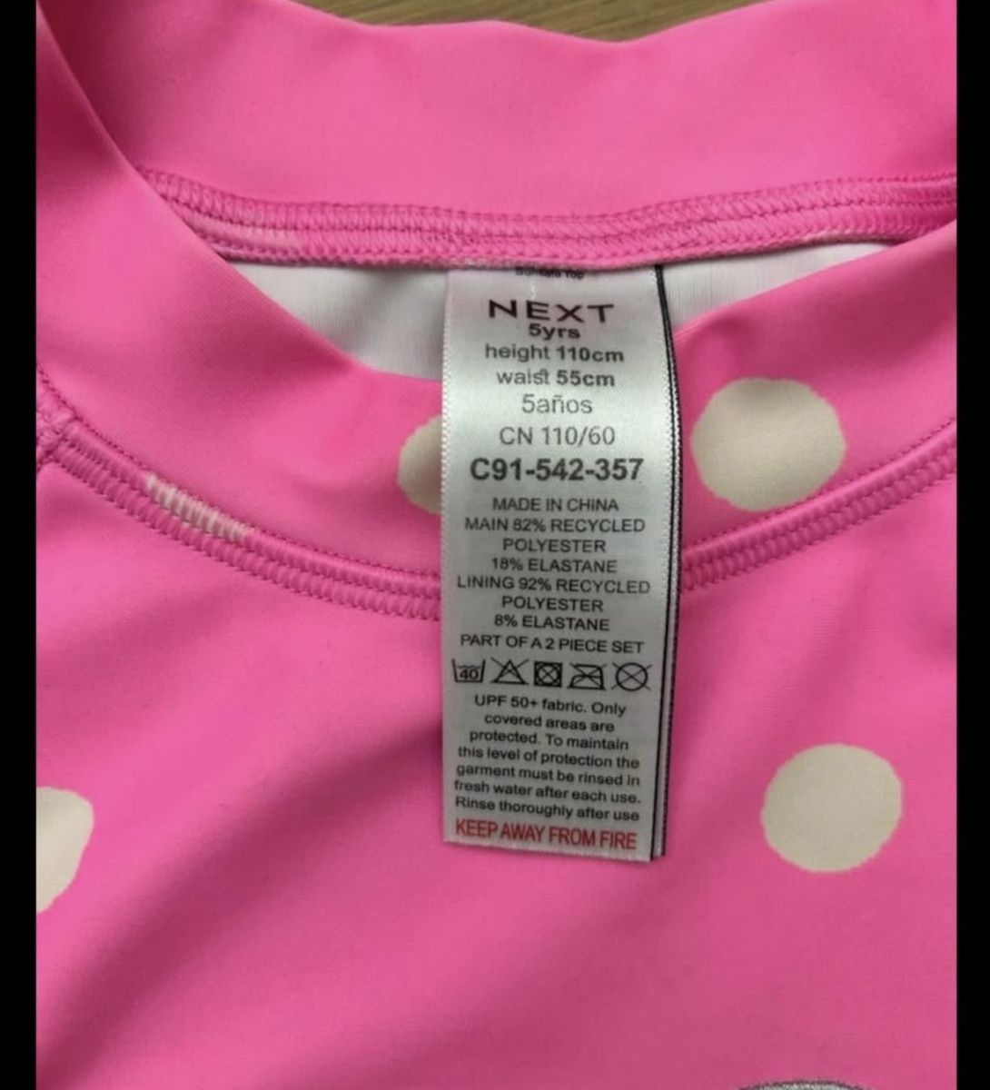 Next Costumi da bagno & Bikini: Mädchen Badeanzug UPF 50+ Gr. 110 – Nuovo e nell'imballaggio originale da Rotkreuz venduto da Bikiii87 2