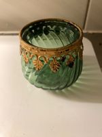 Grünes Teelicht Glas Deko