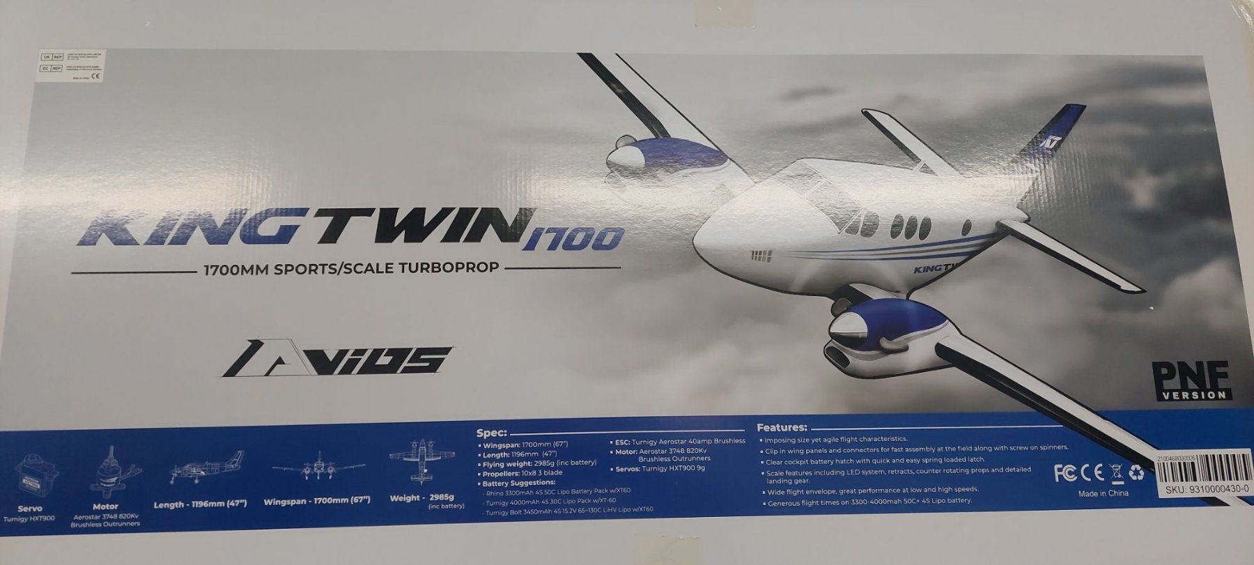 Modellismo RC: Avios King Twin 1700 PNF – Nuovo e nell'imballaggio originale da Igis venduto da RC_Shop_Kessler