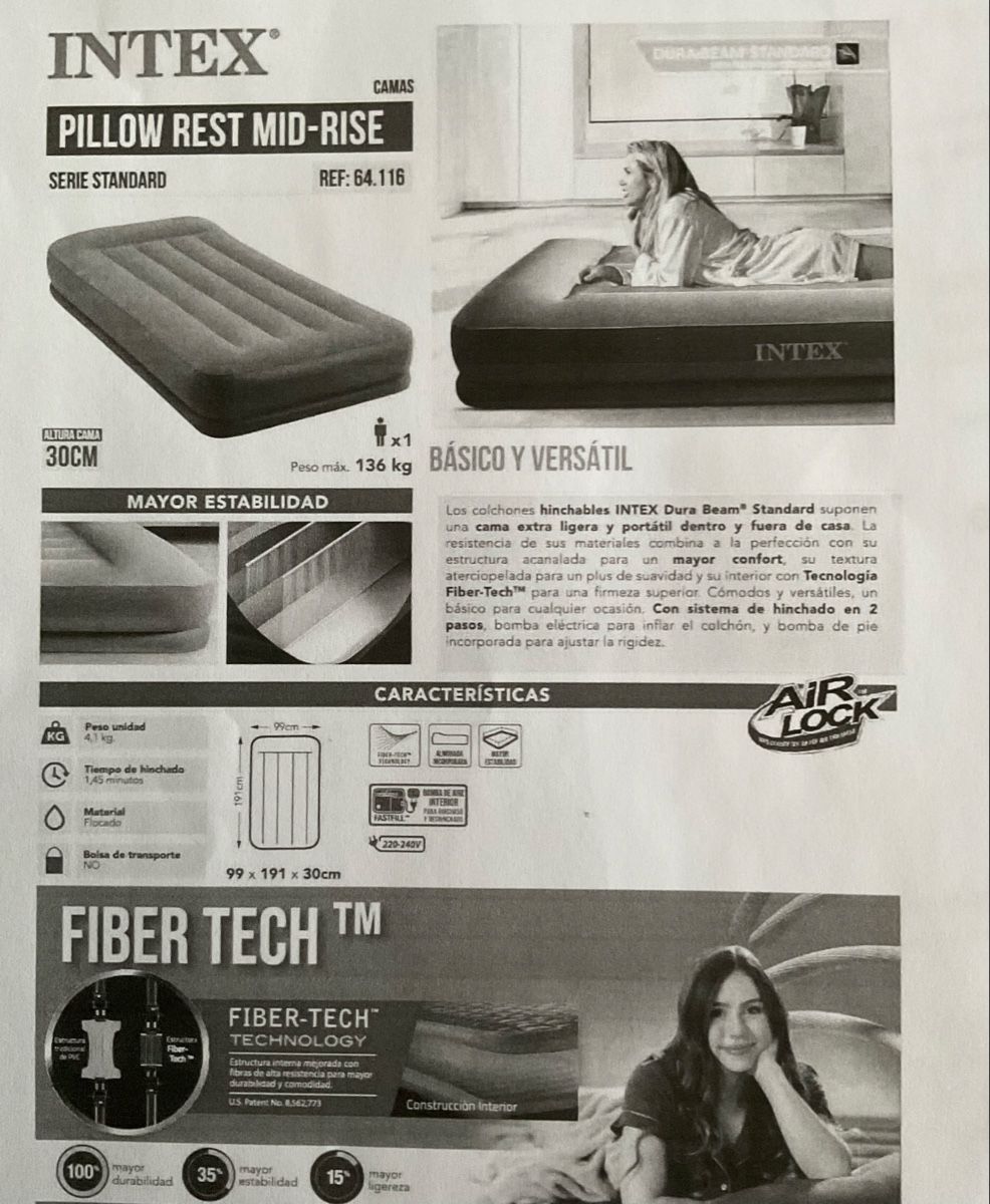 Materassi: 2 Intex Luftmatratze Rest Pilow Mid-Rise Twint +Aufblaspumpe – Nuovo (secondo la descrizione) da Neftenbach venduto da Gira01 1
