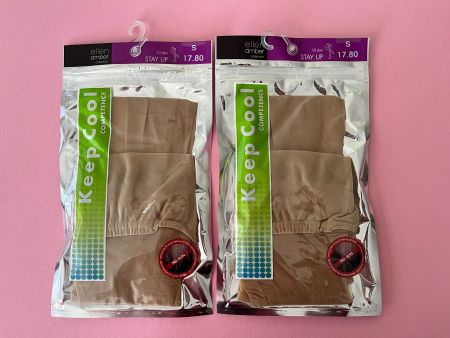 Halterlose Strümpfe, Keep Cool (Migros), Grösse S (Skin)
