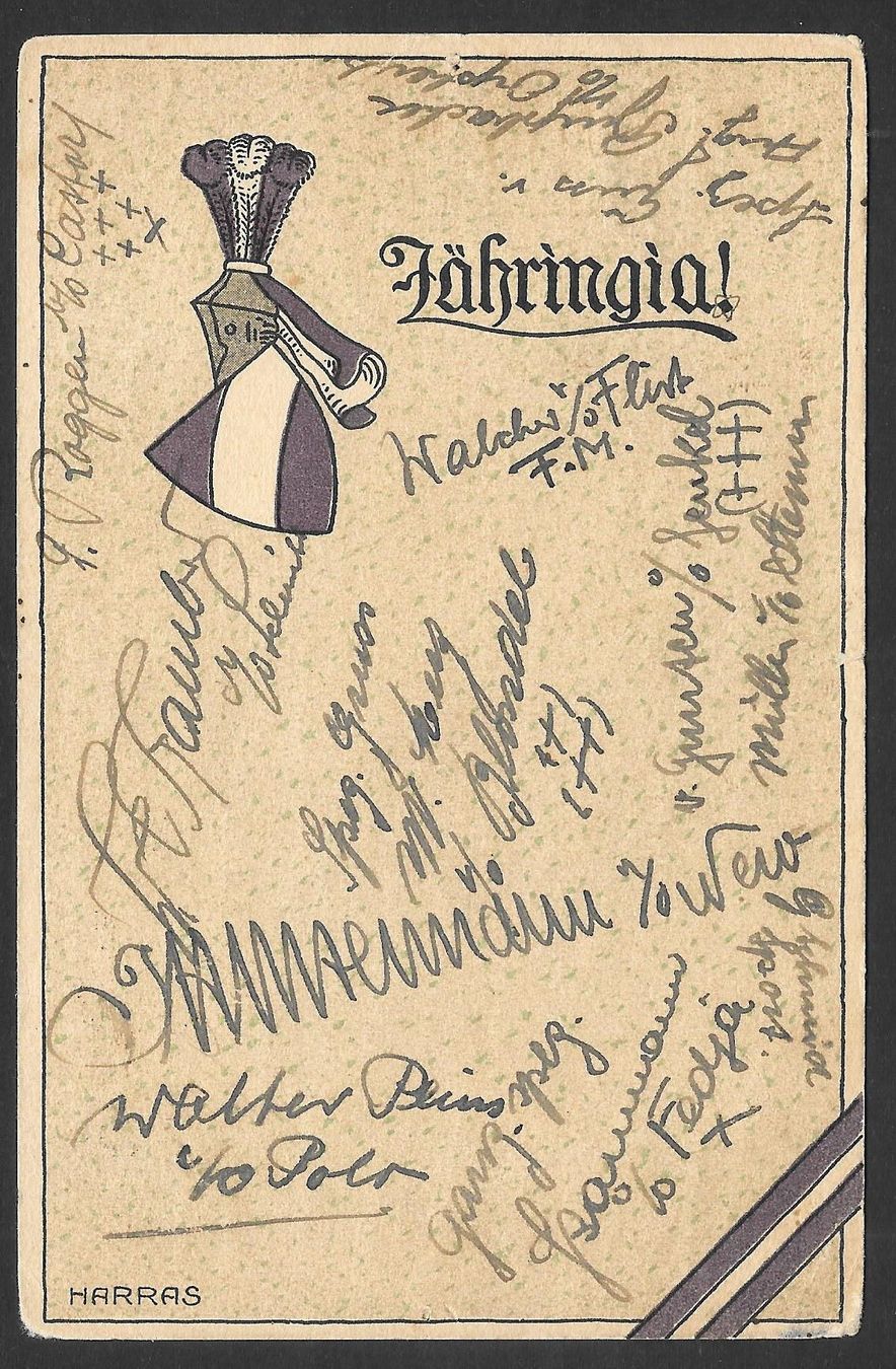Cartoline postali: Studentenverbindung Zähringia Bernensis – Usato da Olten venduto da clotaldi