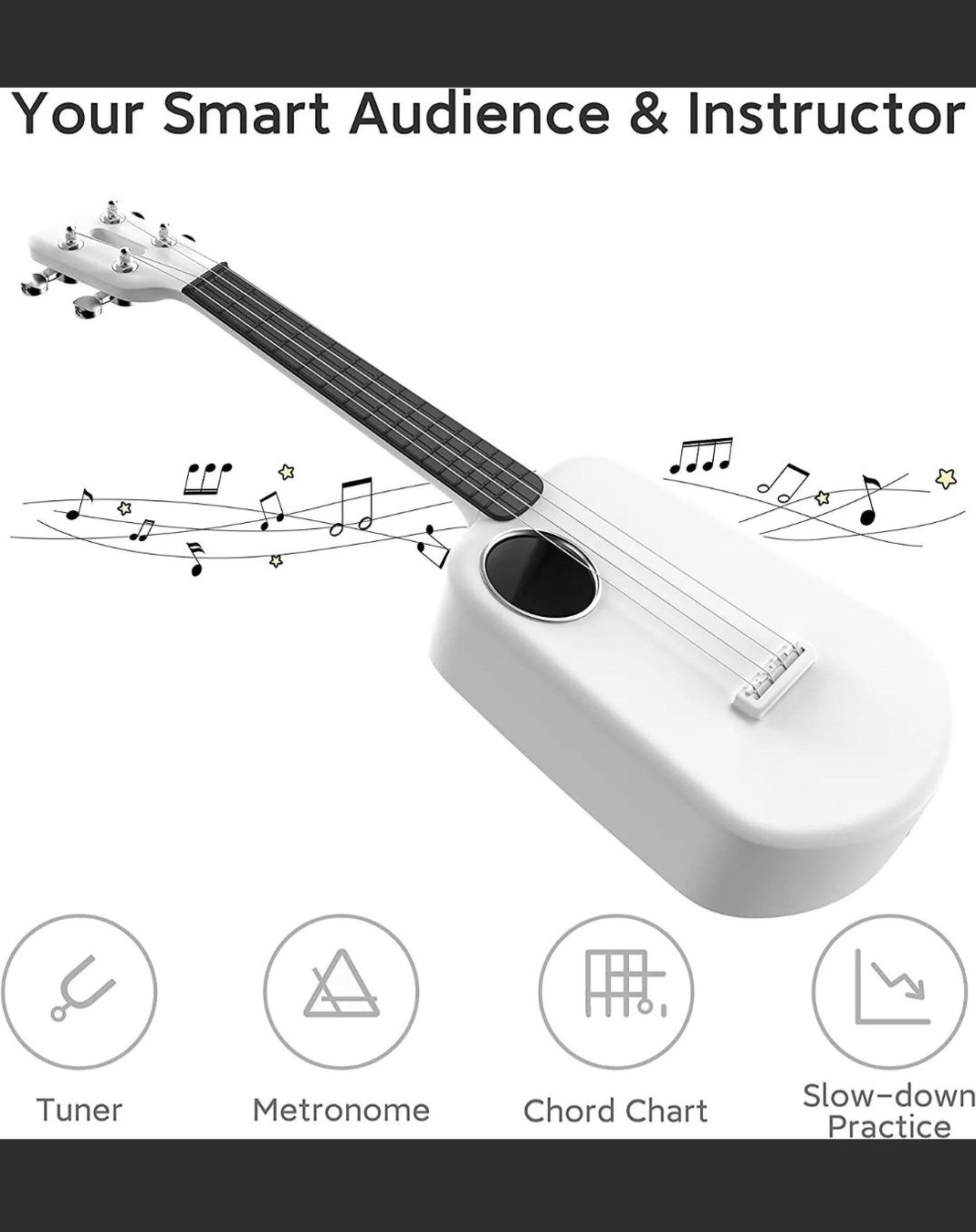 Strumenti musicali: Populele Plus Smart Ukulele white Konzert NEU/OVP – Nuovo e nell'imballaggio originale da Kaiseraugst venduto da Amante85 4