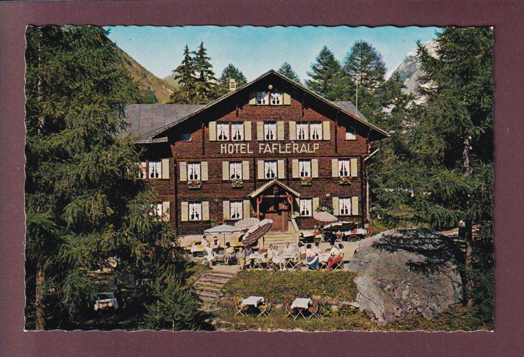 Cartoline postali: HOTEL FAFLERALP – Usato da Pully venduto da nicecards