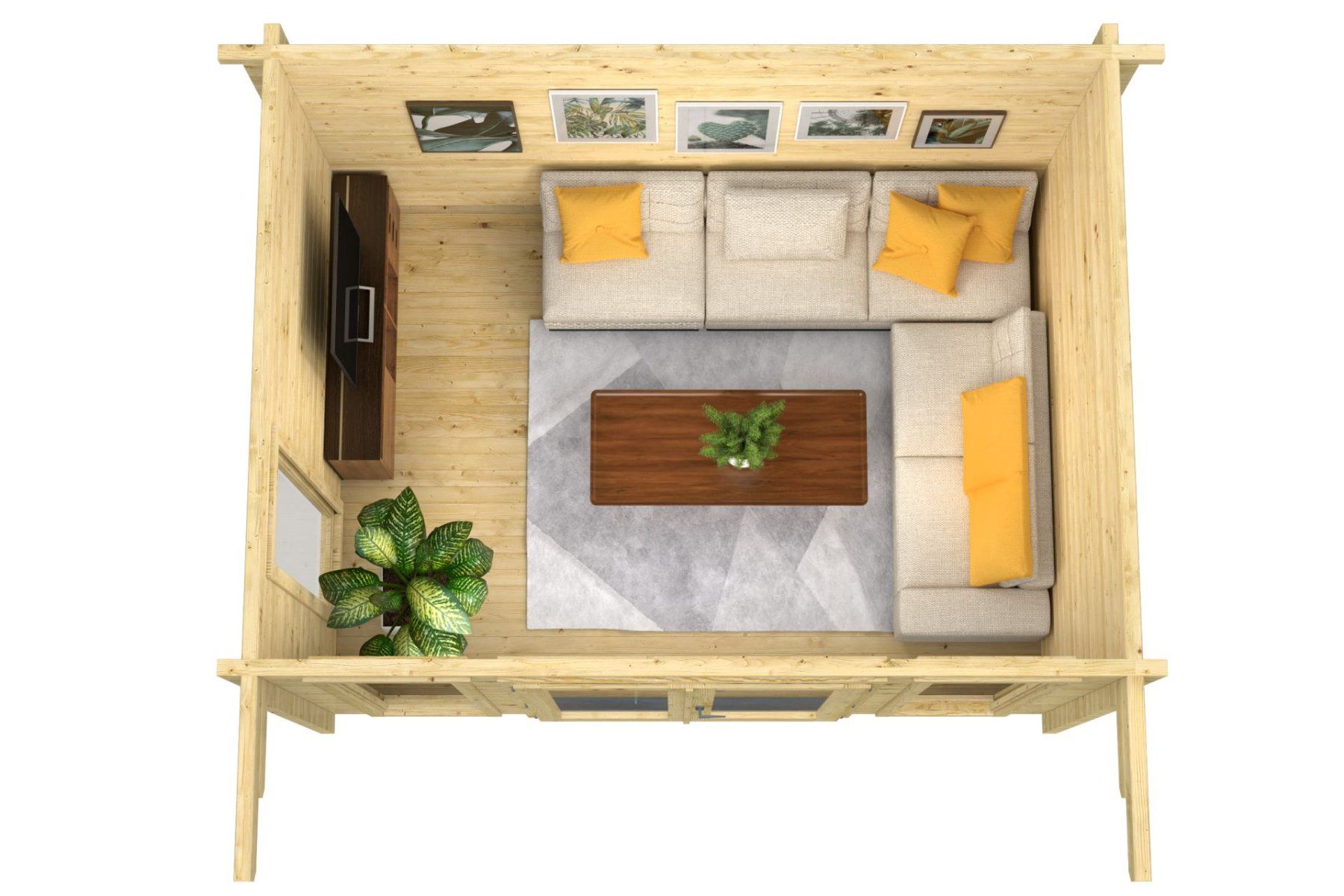 Gartenhäuser & Gewächshäuser: Modernes Blockhaus / Gartenhaus Whitegate 70 mm – Neu und originalverpackt aus Waldshut-Tiengen von GardenLux-Outdoor 4