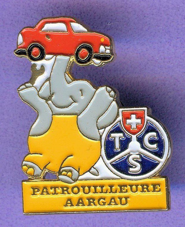 TCS Placchette & Badge: TCS   Gruppe Aargau   Nummer 0946 – Usato da Winterthur venduto da Sammleroase
