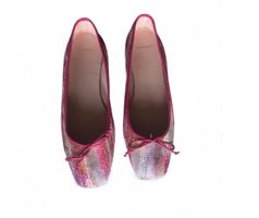 Ballerinas Cruna, Pink/Glitzer, Grösse 38,