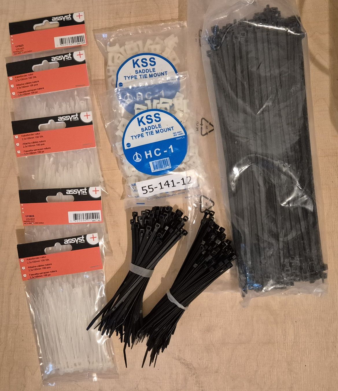 Componenti elettronici: COLLIERS DE SERRAGE / COLSONS - LOT – Usato da St-Imier venduto da Psaturnin