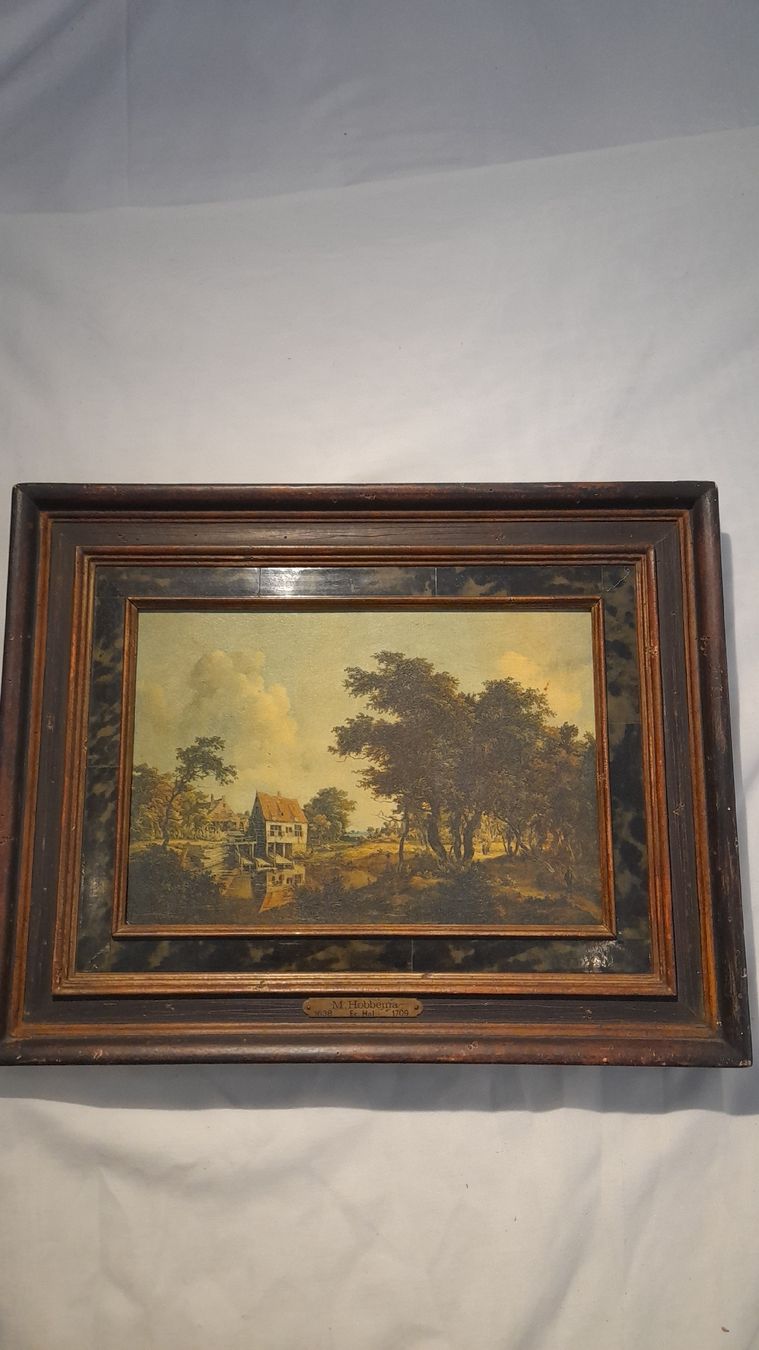 Peinture Ancienne, Ecole Hollandaise M. Hobbema 1638-1709 (Gebraucht ...