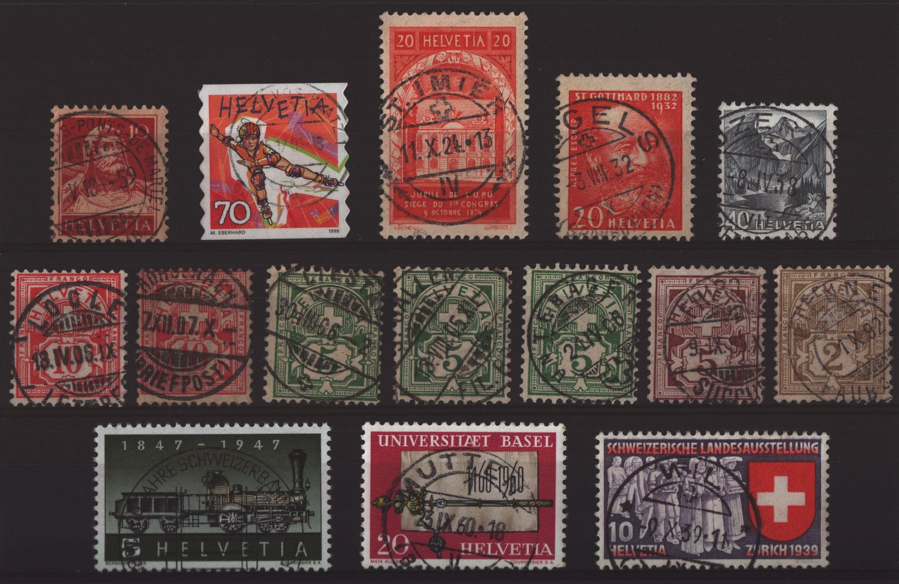 Tutti i francobolli: VOLLSTEMPEL auf Schweizer Briefmarken – Usato da Kleindöttingen venduto da Laufzeit