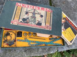 Märklin Metallbaukasten Nr 2 antik gebraucht unvollständig