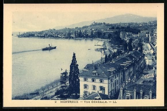 Ansichtskarten: AK Montreux, Vue générale – Gebraucht aus Berlin von bartko-reher