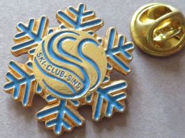 PIN SCHWEIZ SKI CLUB SINS 40 JAHRE SCS 1993, SCHNEEFLOCKE