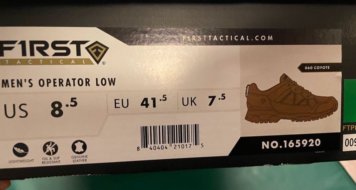 Scarpe da uomo: Chaussure First Tactical – Nuovo e nell'imballaggio originale da La Sarraz venduto da Icarus150 2