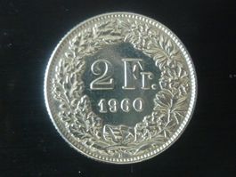 2 Fr. 1960 vorzüglich
