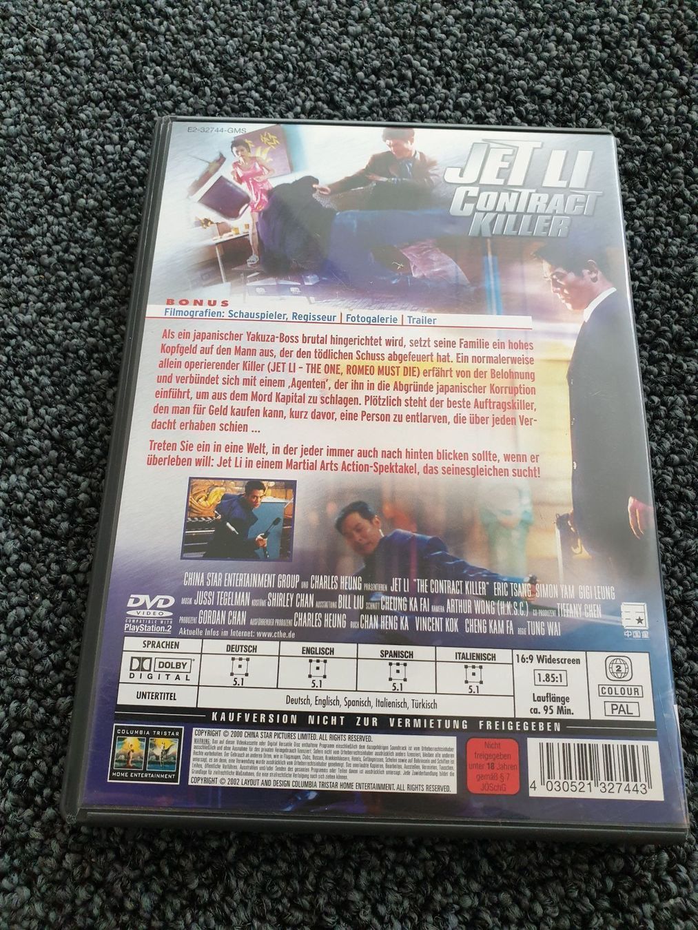 Tutti i DVDs: JET LI CONTRACT KILLER(2726) – Usato da Ruswil venduto da Ruck.Zuck. 1