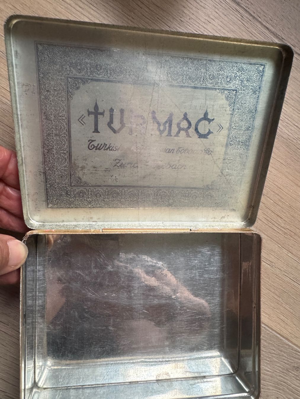 Barattoli: TURMAC EDIB - alte Blechdose Zigaretten  - rares Modell – Usato da Rothrist venduto da Luckywinner 7