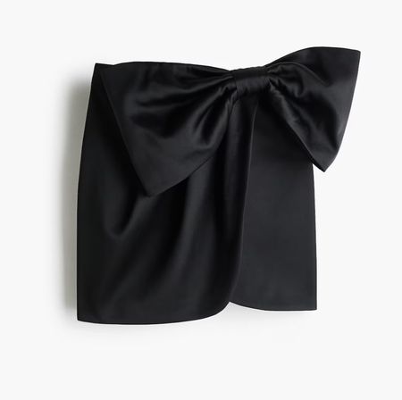 H&M Satin Rock mit Schleife Gr. 36 - wie neu