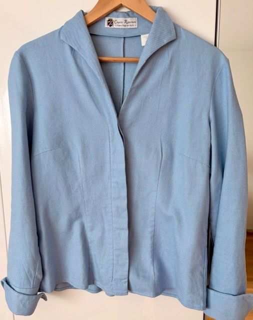 Camicette: Flanell-Bluse, hellblau, M – Usato da Zürich venduto da gunti02
