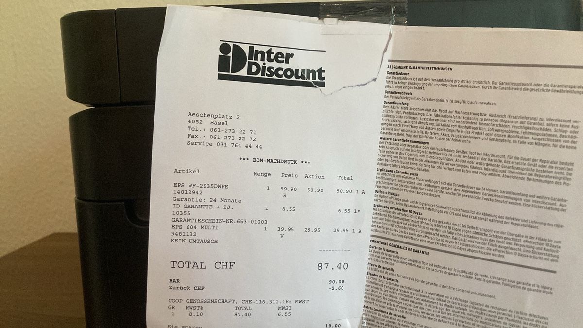 Epson Drucker: Epson WF  – Neu (gemäss Beschreibung) aus Basel von ced_kn77 3