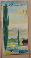 Sehenswürdigkeiten Zürichsee & Oberland, Karte 50/60er Jahre