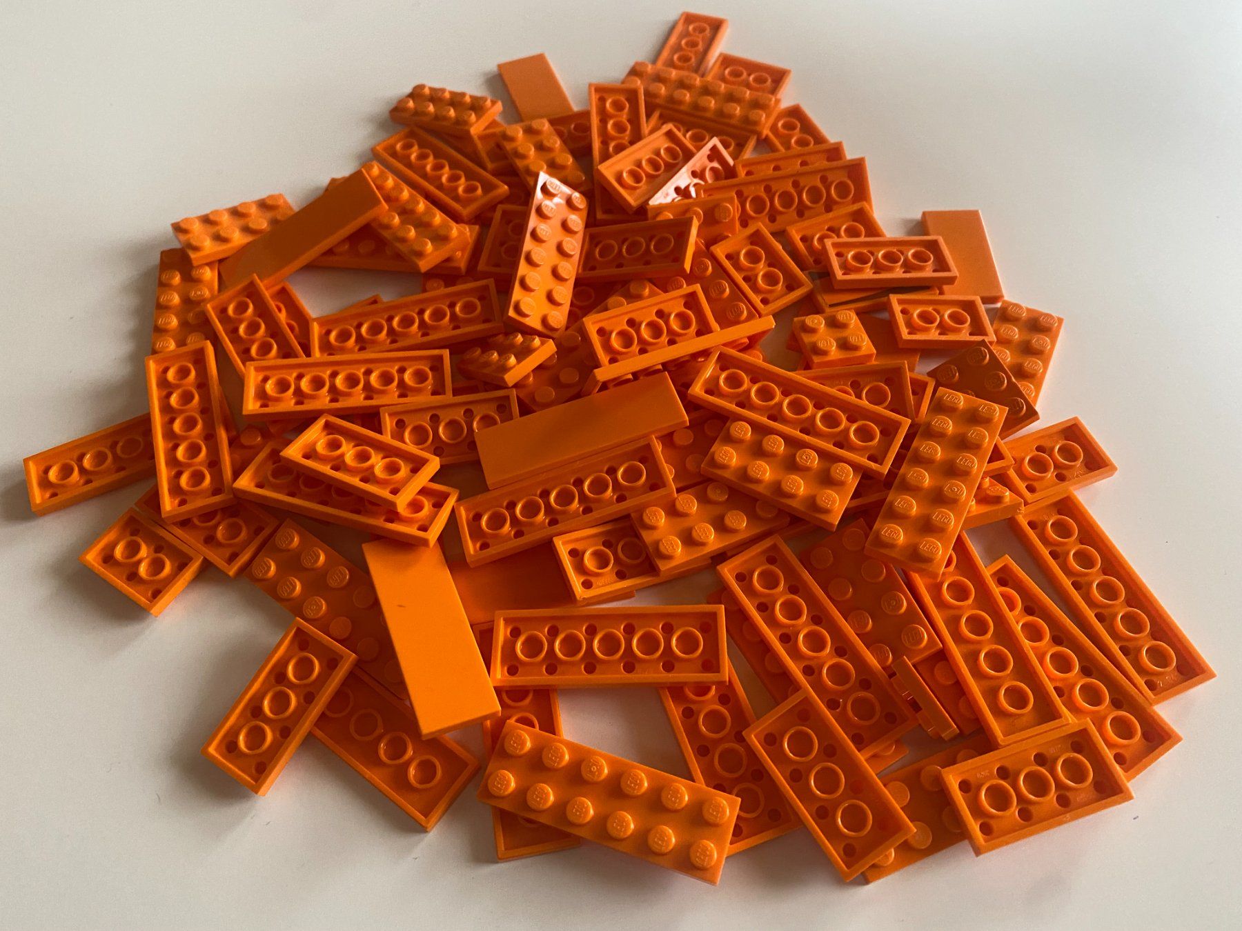 Lego Giocattoli: LEGO - 100 - ORANGE - ZWEIERPLÄTTLI – Usato da Gelterkinden venduto da ajdt4