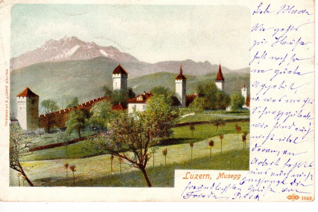 Cartoline postali: Luzern 1902 – Usato da Wolhusen venduto da Curver9