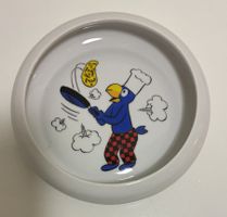Porzellan Kinderteller Langenthal 1982 farbiges Globi Dekor