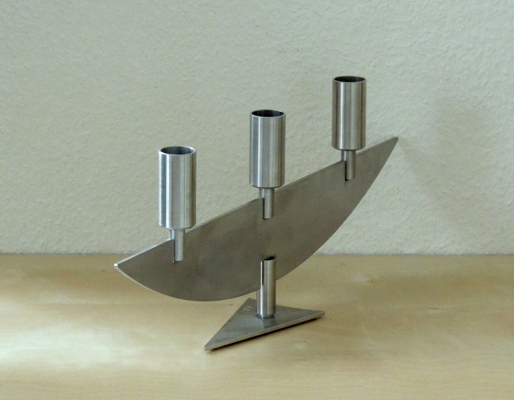 Kerzenständer: Chandelier design en acier, Collection Hutter, Suisse – Gebraucht aus La Chaux-de-Fonds von Helene2300 5