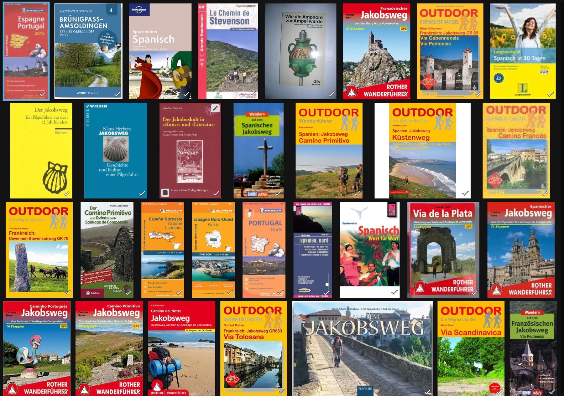 Libri: Jakobsweg Wanderführer-Set: Top Zustand – Usato da Sennhof venduto da Johnbest