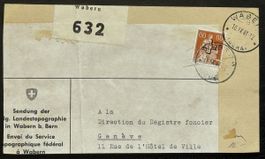 Schweiz R Dienstbrief Wabern Genf 1941 Einschreiben