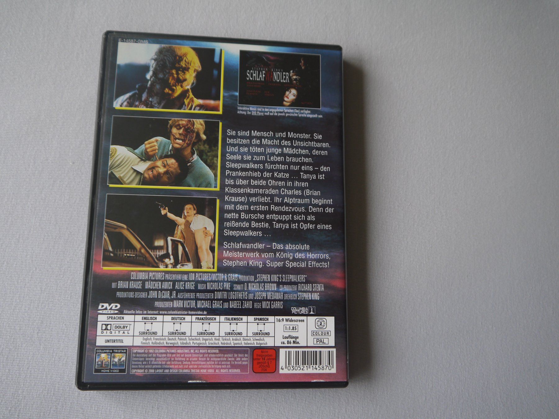 Tutti i DVDs: Stephen King - SCHLAFWANDLER(1992) – Usato da Hagendorn venduto da Blaf 1
