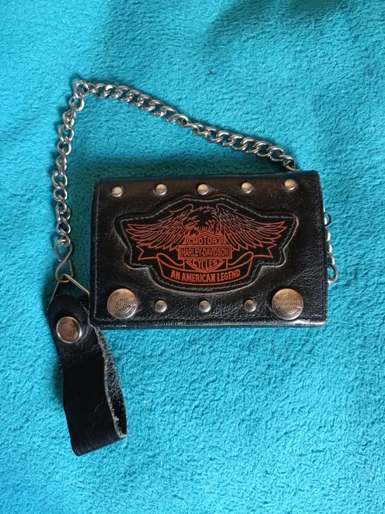Porte-carte Harley-Davidson Argenté Pour Femme - Petit Portefeuille élégant