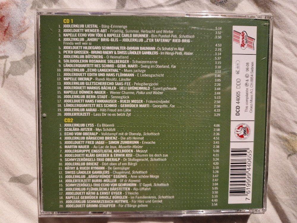 CD: 40 Jodellieder & urchigs – Usato da Brittnau venduto da Zibu 1