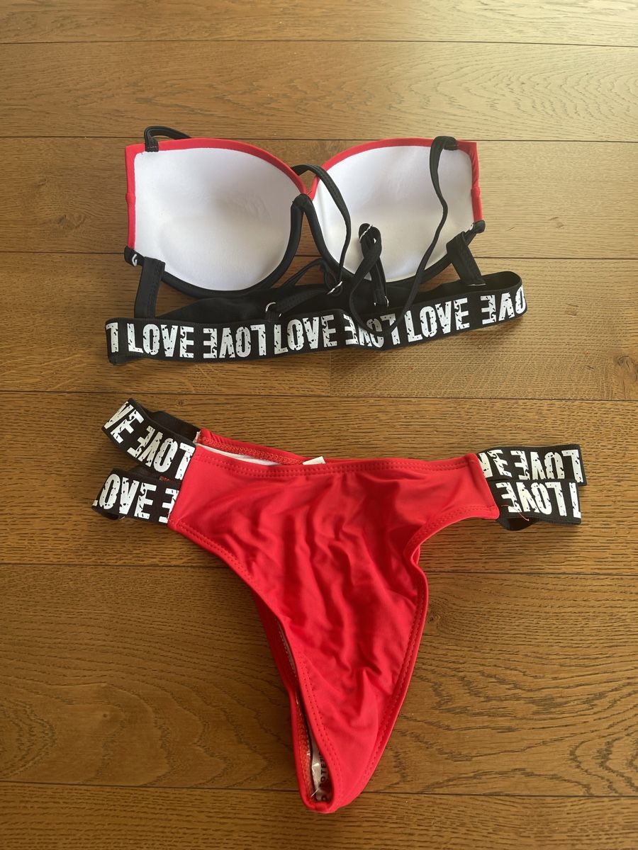 Costumi da bagno & Bikini: Rotes Bikini mit Love Print Gr M Neu! – Nuovo e nell'imballaggio originale da Bassersdorf venduto da Sandy456 3