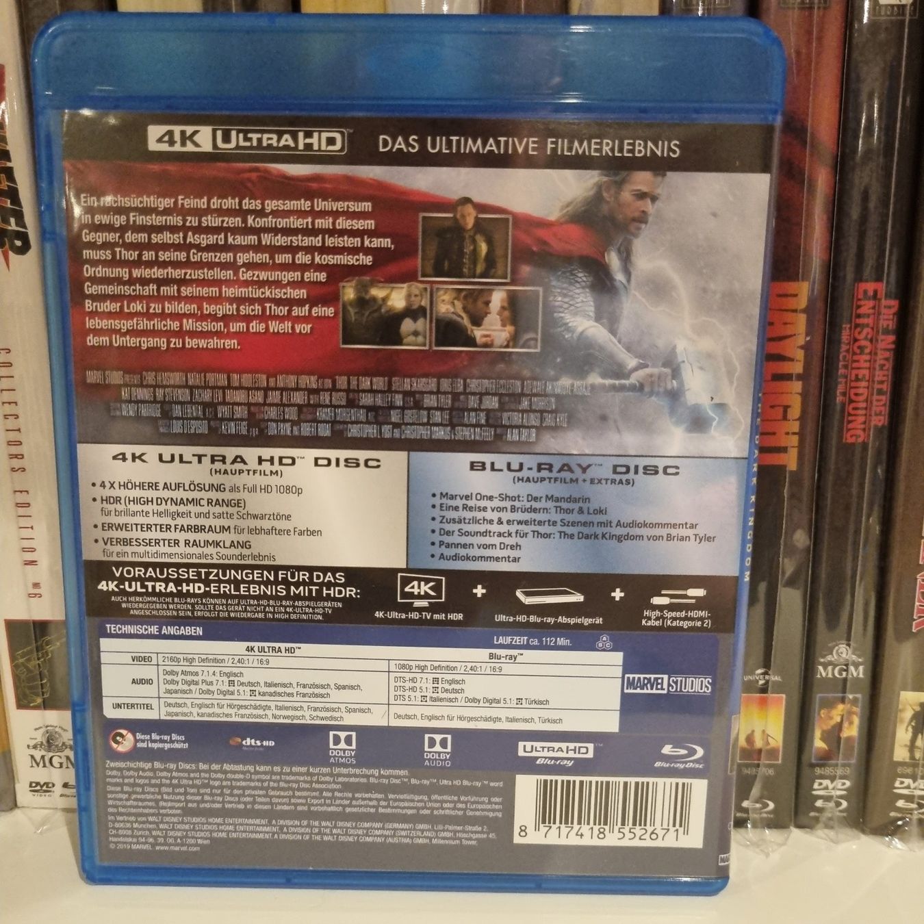 Tutti i DVDs: Thor - The Dark Kingdom [Blu-ray] – Usato da Bremgarten AG venduto da Mediensammler24 1